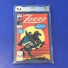 Zorro #1 CGC 9.6 1st Print 1st Appearance Marvel Mask of Zorro Comic 1990 NM+ picture