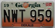 Georgia 1995 DEKALB COUNTY License Plate HIGH QUALITY # NWT 959 picture