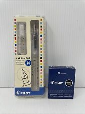 Pilot Kakuno Fountain Pen, Clear, Brand New + Cartridge Blue. B8 picture