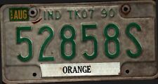 Vintage 1990 INDIANA License Plate - Crafting Birthday MANCAVE slf picture