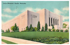  Postcard NE Omaha Nebraska Joslyn Memorial Art Museum Street View 1948 Posted picture