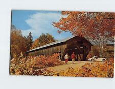 Postcard Old Covered Bridge Greetings from Indiana USA picture