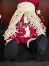 Vintage Santa Claus Rag stuffed Christmas Doll, 24