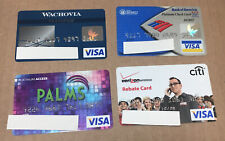 4 Expired Credit Cards For Collectors - Visa Lot (9122) picture