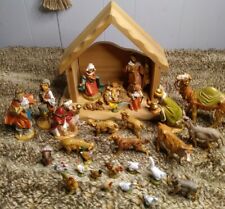 Vtg 1991 Roman Fontanini Heirloom Simonelli Italy Nativity Scene Set - 33 Pieces picture