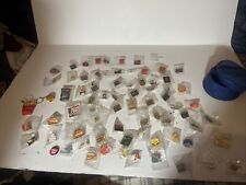 Vintage Lot Over 70 McDonalds Lapel Pins Buttons Crew Monopoly Fries New/used picture
