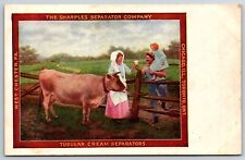 The Sharples Separator Company Farm Cow Family Advertising Postcard c1908 picture
