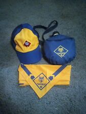 Vintage Boy Scout Memorabilia Canteen Scarf And Hat Rare Nice Condition Very Htf picture