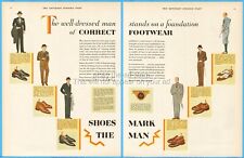 1928 Shoes Mark The Man Ad Vintage 20s Footwear Style Well Dressed Man Fashion picture