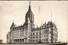State Capital Hartford Connecticut Black & White 1909 Postcard  picture