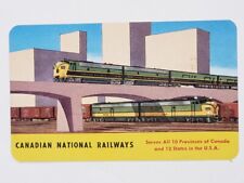 1956 Canadian National Railways Railroad Pocket Calendar Size 3.75