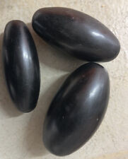 5.5” Black Shiva Lingam stone from Narmada River, India - Palm size - 1 pc picture