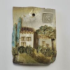 Eze Village France 3D Pottery Wall Hanging Hand Painted picture