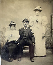 Tintype Photo Portrait - American Immigrant Family in Sunday Best Attire  picture