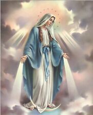 Our Lady of Grace 8x10 Color Print Italian Catholic Art Ready To Framing Picture picture