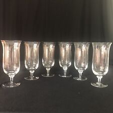 Gorham Reizart Crystal Iced Tea Glasses Ptrn Renoir Vintage 1967-1974 Set Of 6 picture