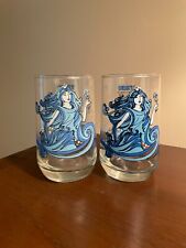 Pair of Vintage 1976 Beverly Virgo Zodiac Astrology Glasses Cups - 4 3/4” Tall picture