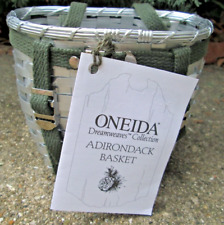 Oneida Dreamweavers Collection Adirondack Basket Unused with Tags 5