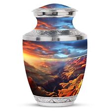 Sunset Majesty over Grand Canyon Large Memorial Urns For Ashes Size 10 Inch picture