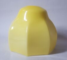 Vintage 1930's Art Deco Bohemian Loetz Style Yellow Cased Glass Lamp Shade picture