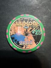$25 Luxor 2000 Las Vegas Nevada  casino chip super rare picture