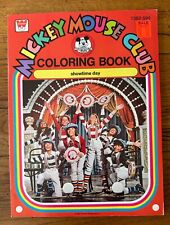 Vintage 1977 Mickey Mouse Club Showtime Day Whitman Coloring Book Unused picture