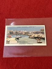 1936 Lambert & Butler “Empire Air Routes” SINGAPORE HARBOUR Tobacco Card #47  VG picture