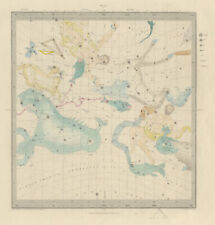 ASTRONOMY CELESTIAL Star map chart signs 1 Vernal Spring Equinox. SDUK 1874 picture