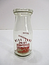 RARE Vintage milk bottle Half Pint CASCADE MEDO-LAND DAIRY Weed California picture