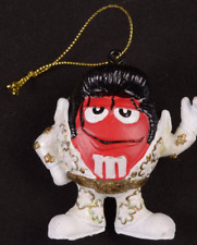 M&M Collectibles Elvis Christmas Ornament White Suit Red M & M EPE picture