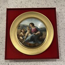 Pickard China Christmas Plate 1976 The Alba Madonna By Raphael  w/ Box picture