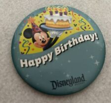 (1) Disneyland Resort~HAPPY BIRTHDAY~Mickey Mouse~Pin Button~UNUSED picture