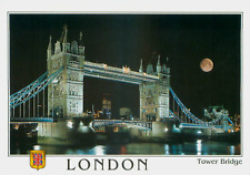 London - Tower Bridge Under A Full Moon - Souvenir 6 x 4 Postcard picture