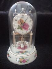 Waltham Anniversary Clock Roses Porcelain Base Quartz Working Chime? Westminster picture