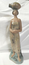 Lladro Very Scarce Extra Large Woman w/ Jar Stunning Stoneware Lladro Fine Cond picture
