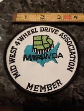 MID WEST 4 Wheel Drive Association Member Patch Off Road jeep unused  MW4WDA New picture