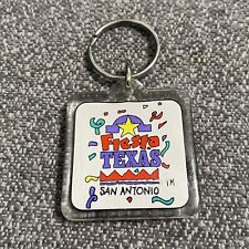Vintage Six Flags Fiesta Texas Keychain 1990s San Antonio Souvenir Theme Park picture