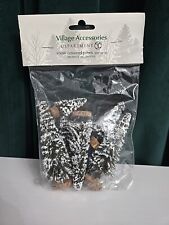 Dept. 56 Set of 8 Snow Covered Pines Christmas Trees Village Accessories #402173 picture