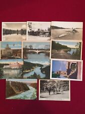 Canada 11 Vintage Postcards including RPPC used in 1940's CLEAN picture