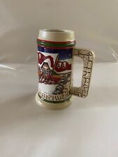 Budweiser 1998 Holiday Stein Grant’s Farm Holiday Clydesdales Ceramarte picture