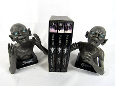 Noble Collection Gollum Smeagol Pewter Bookends Busts Lord Of The Rings Heavy picture