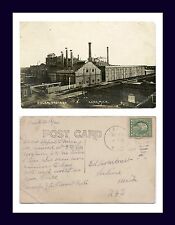 MICHIGAN CARO REAL PHOTO SUGAR FACTORY POSTED 1921 TO ED ARMBRUST, OF SALINE picture