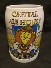 Vintage Capital Ale House Oktoberfest Lion Ceramic Mug/Stein NICE picture