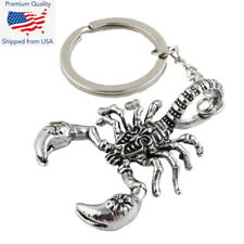  3D Scorpion Bug Insect Silver Pendant Keychain Gift Key Chain picture