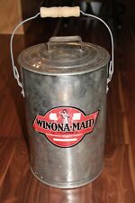 Vintage Winona-Maid Milk Can with Lid - Very Good for Age of Item picture