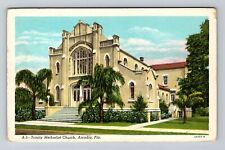 Arcadia FL-Florida, Trinity Methodist Church, Religion, Vintage Postcard picture
