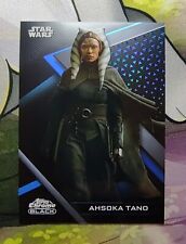 2022 Topps Star Wars Chrome Black AHSOKA TANO Blue /75 Card #11 picture