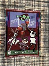 Vintage Warner Bros Space Jam Michael Jordan Basketball Bugs Bunny Throw Blanket picture