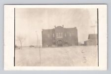 Postcard RPPC Building House in Kansas posted 1913 picture