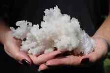 Stunning Sparkly Snow White Aragonite Crystal Cave Calcite 807g picture